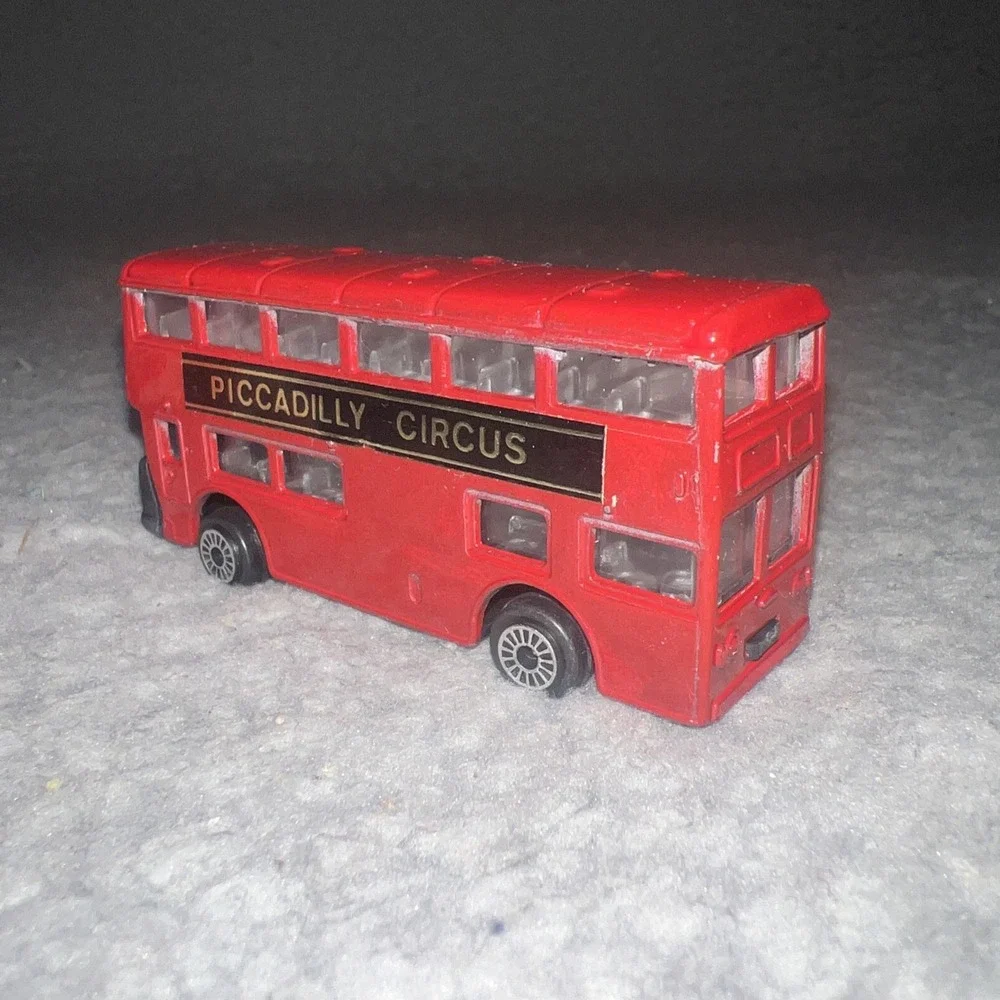 NOS London Metal Double Decker Bus Piccadilly Circus Lambert Souvenirs England‎